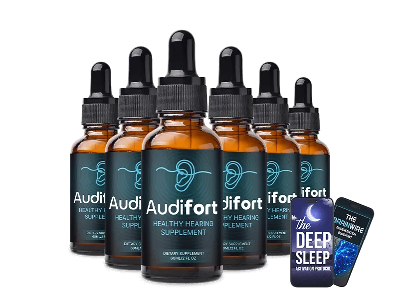 audifort with 6 bottles